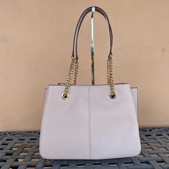 Michael Kors Tote Bag Pink + Wristlet Set Vanilla - Picture 3 of 14